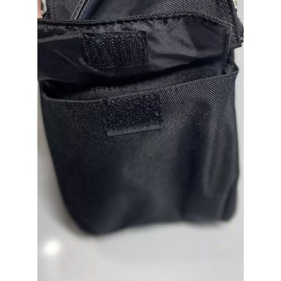 Harley Davidson Black Leather/Canvas Motorcycle Zipper Travel Duffle Biker Bag - Picture 10 of 13